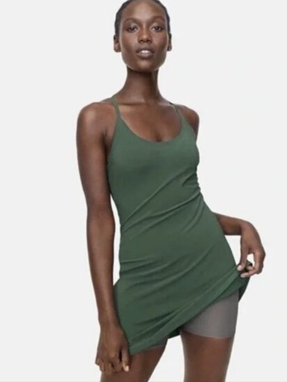 Outdoor Voices Womens Green Athleisure Skort Dress Sz L Tennis Pickleball - Picture 4 of 12